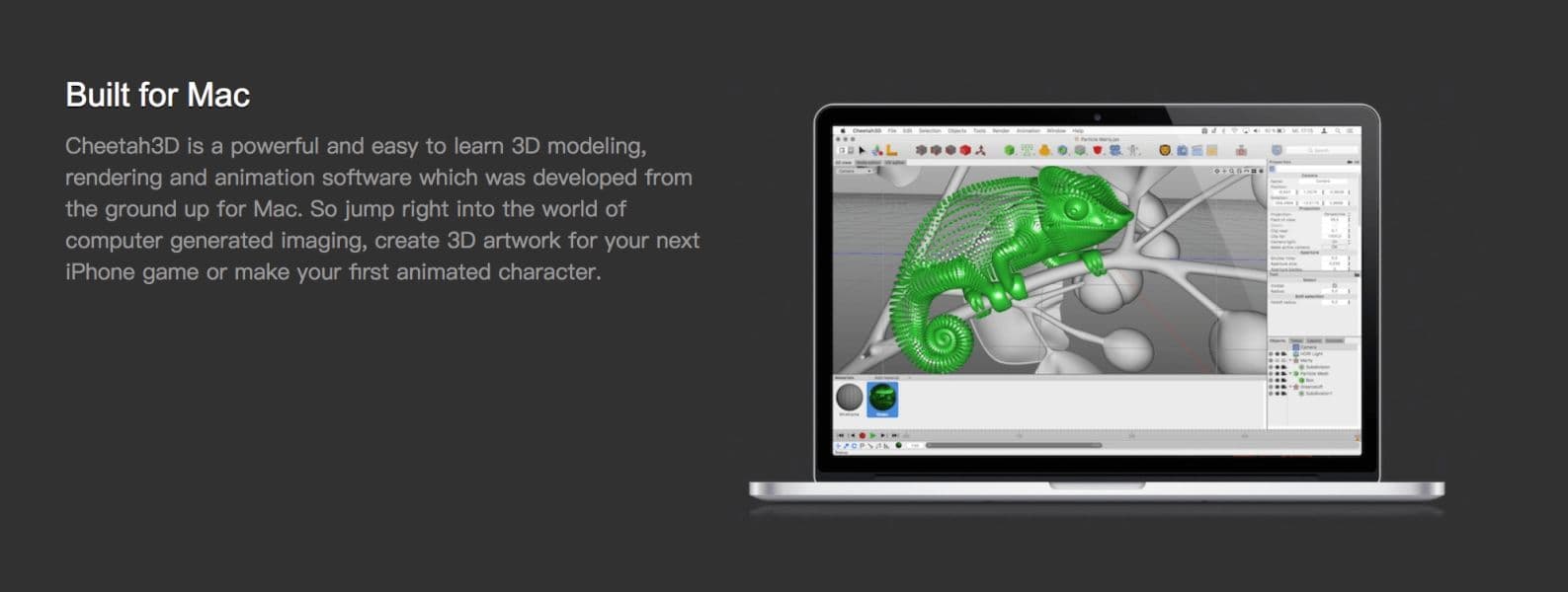 Cheetah3D for mac 7.4.2 实用的动画制作软件 激活 截图 2