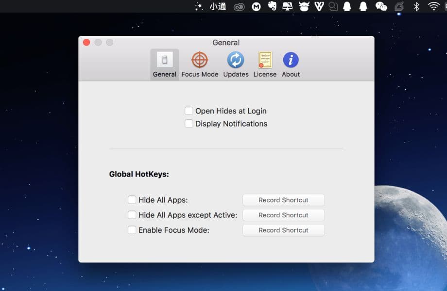 Hides for mac 7.2.2 隐藏其他应用程序的工具  截图 3