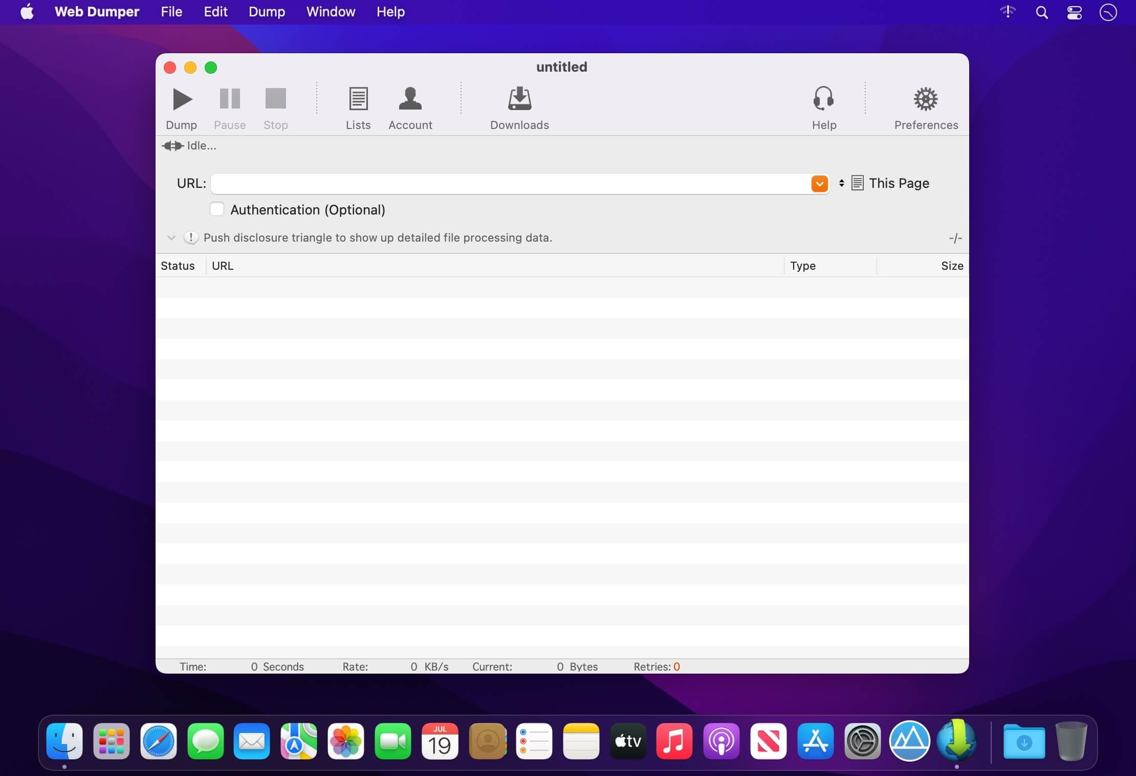 Web Dumper 3.4.5 mac网页储存器工具 截图 2