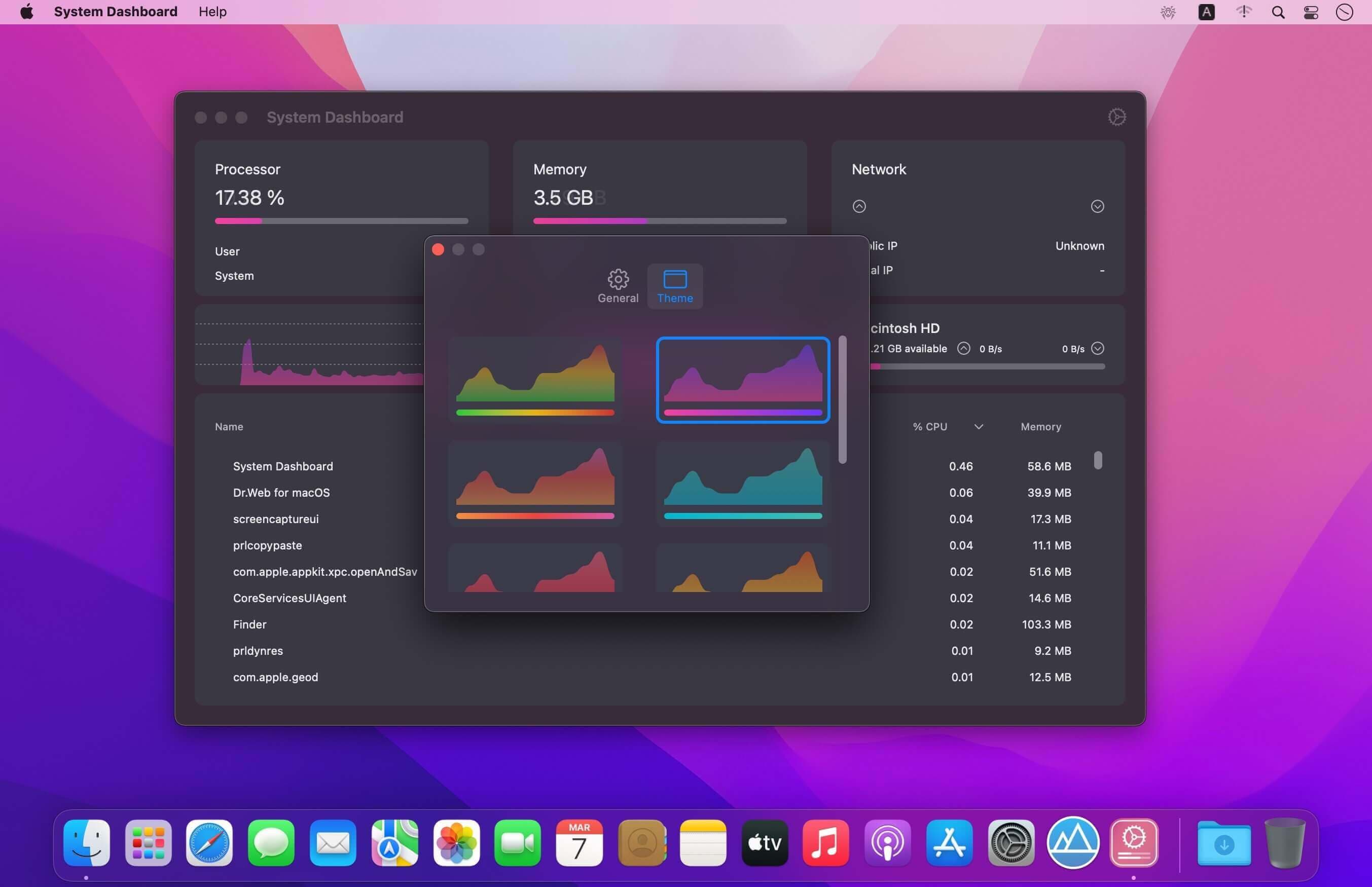 System Dashboard 5.1.0 Mac系统状况检测工具 截图 2