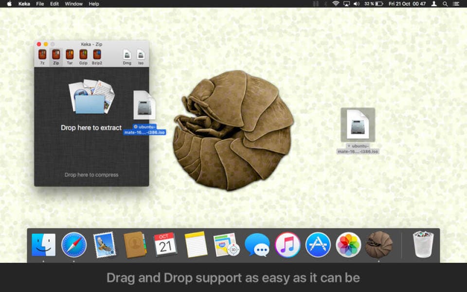 Keka for mac 1.6.1 小巧好用的压缩解压工具 中文版 截图 1