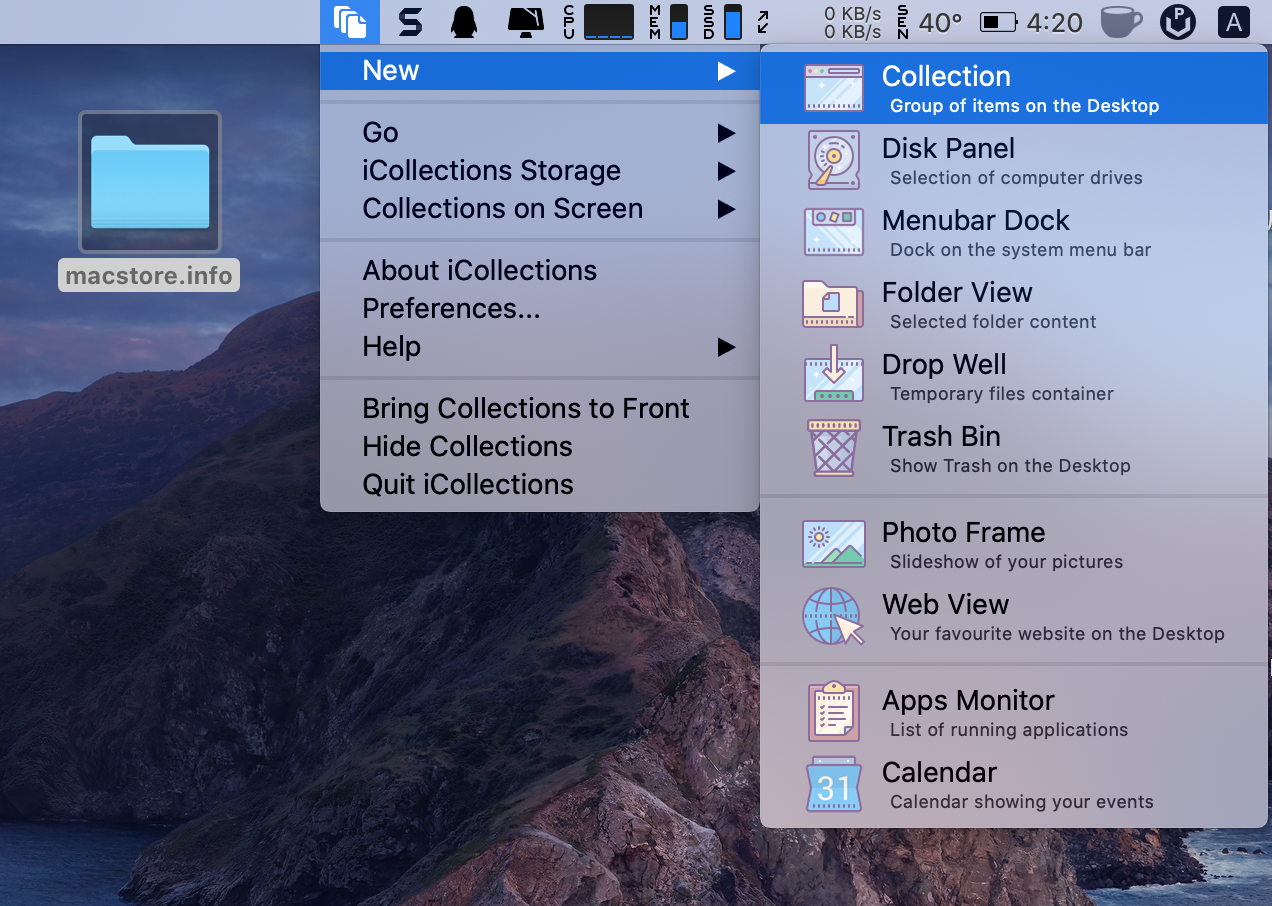 iCollections for mac 6.4.64012 保持Mac桌面的整洁丨破解版